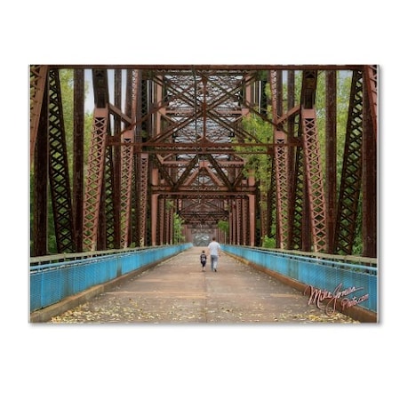 Mike Jones Photo 'Rt 66 Chain Of Rocks Bridge' Canvas Art,18x24